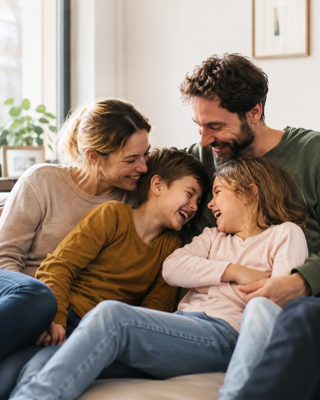 Ruhiger Familienmoment – Brause im Kopf